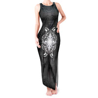 New Zealand Matariki Tank Maxi Dress Maori Moko Black Galaxy