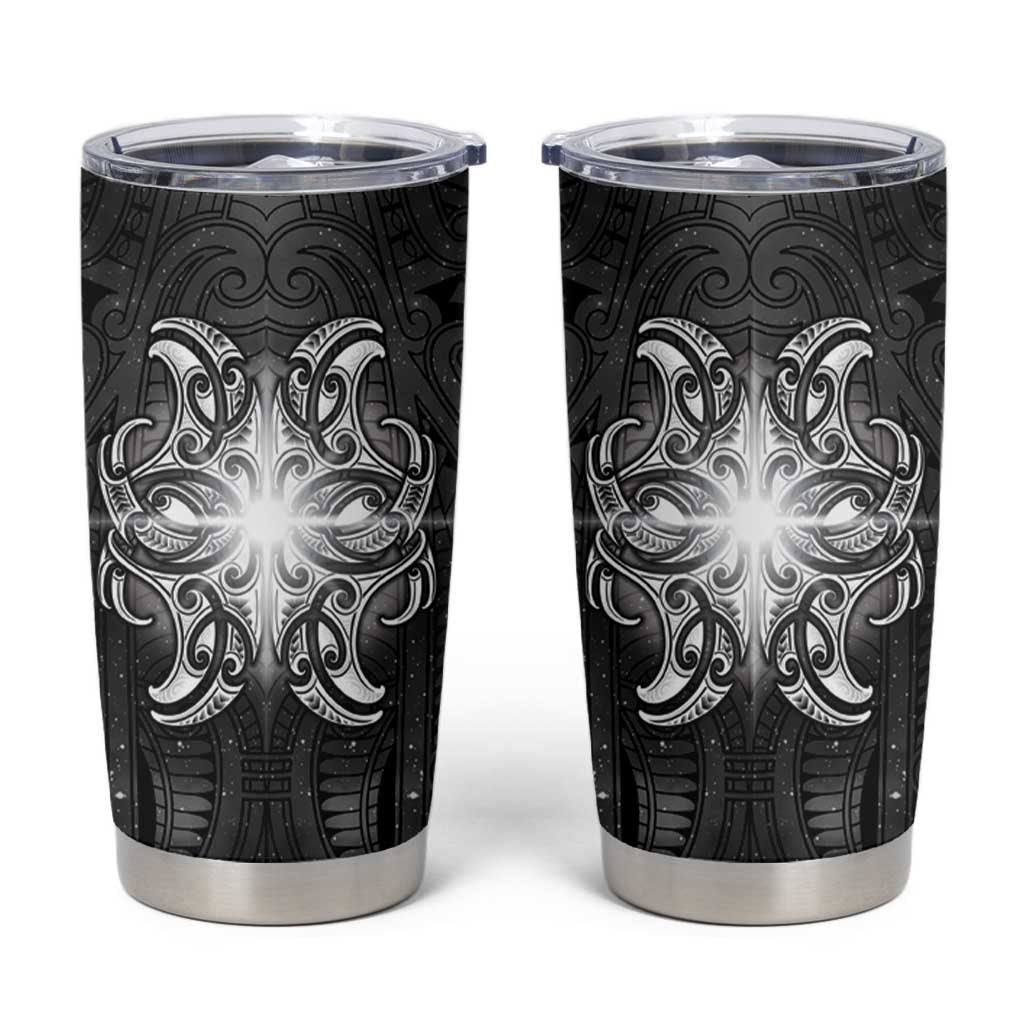 New Zealand Matariki Tumbler Cup Maori Moko Black Galaxy