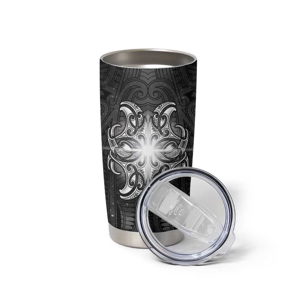 New Zealand Matariki Tumbler Cup Maori Moko Black Galaxy