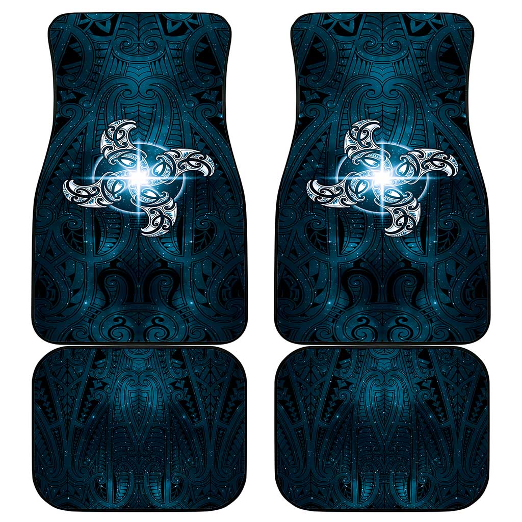 New Zealand Matariki Waita Car Mats Maori Moko Dark Blue Galaxy