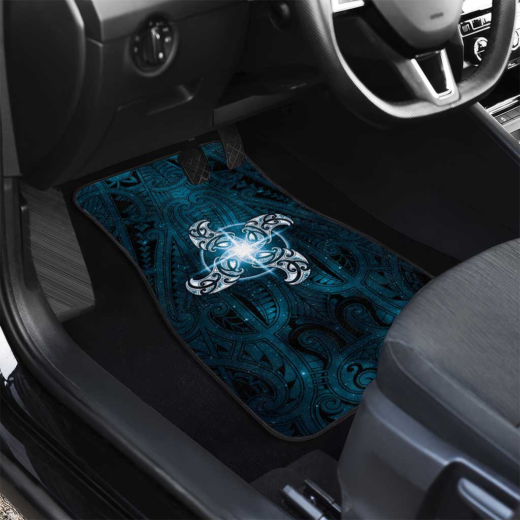 New Zealand Matariki Waita Car Mats Maori Moko Dark Blue Galaxy