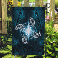 New Zealand Matariki Waita Garden Flag Maori Moko Dark Blue Galaxy