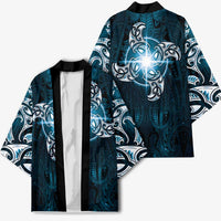 New Zealand Matariki Waita Kimono Maori Moko Dark Blue Galaxy