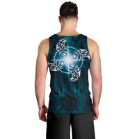 New Zealand Matariki Waita Men Tank Top Maori Moko Dark Blue Galaxy
