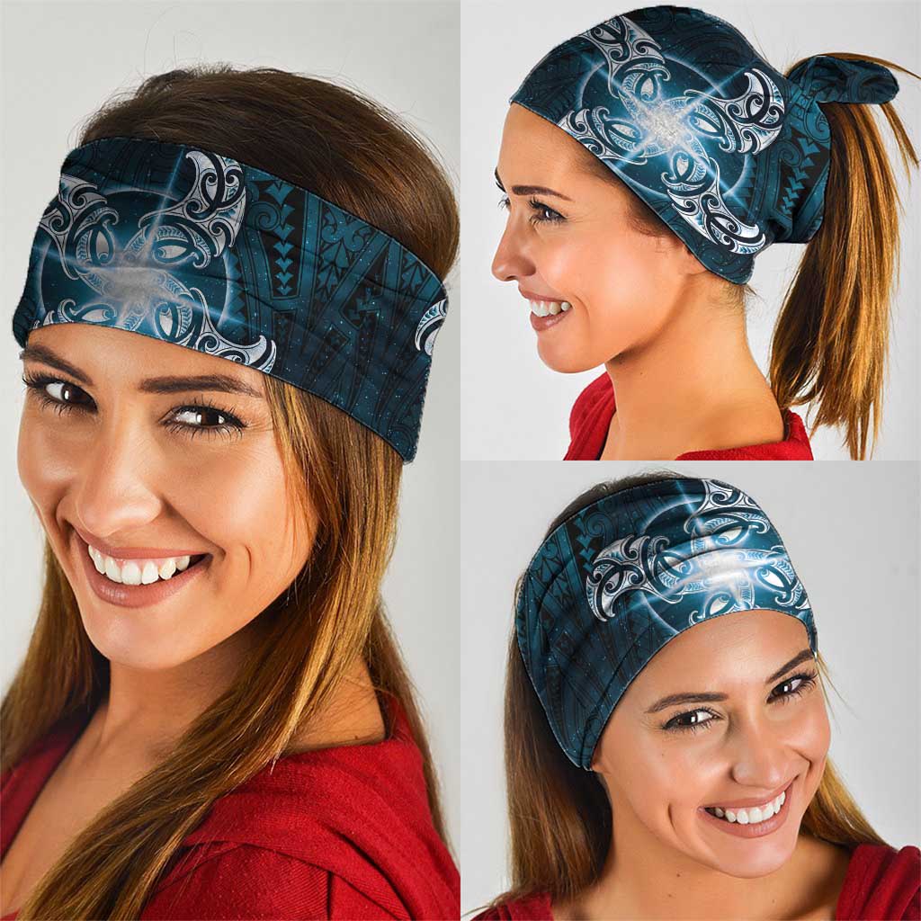New Zealand Matariki Waita Neck Gaiter Maori Moko Dark Blue Galaxy