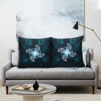 New Zealand Matariki Waita Pillow Cover Maori Moko Dark Blue Galaxy LT05 - Polynesian Pride