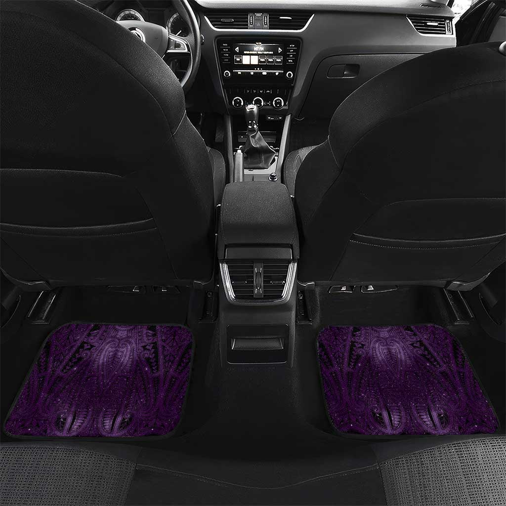 New Zealand Matariki Waipunarangi Car Mats Maori Moko Purple Galaxy