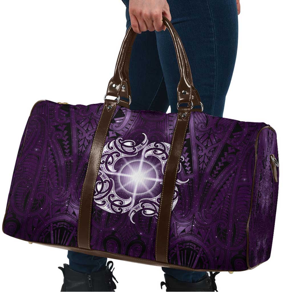New Zealand Matariki Waipunarangi Travel Bag Maori Moko Purple Galaxy LT05 - Polynesian Pride