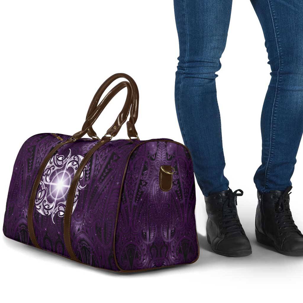 New Zealand Matariki Waipunarangi Travel Bag Maori Moko Purple Galaxy LT05 - Polynesian Pride