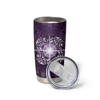 New Zealand Matariki Waipunarangi Tumbler Cup Maori Moko Purple Galaxy LT05 - Polynesian Pride