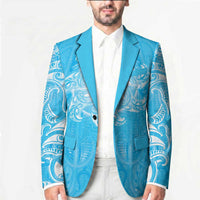 New Zealand Matariki Waiti Blazer Maori Moko Cyan Galaxy