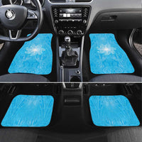 New Zealand Matariki Waiti Car Mats Maori Moko Cyan Galaxy