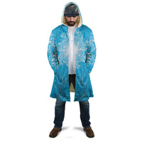 New Zealand Matariki Waiti Cloak Maori Moko Cyan Galaxy