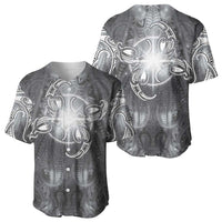 New Zealand Matariki Ururangi Baseball Jersey Maori Moko Grey Galaxy