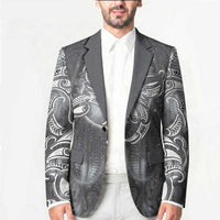 New Zealand Matariki Ururangi Blazer Maori Moko Grey Galaxy