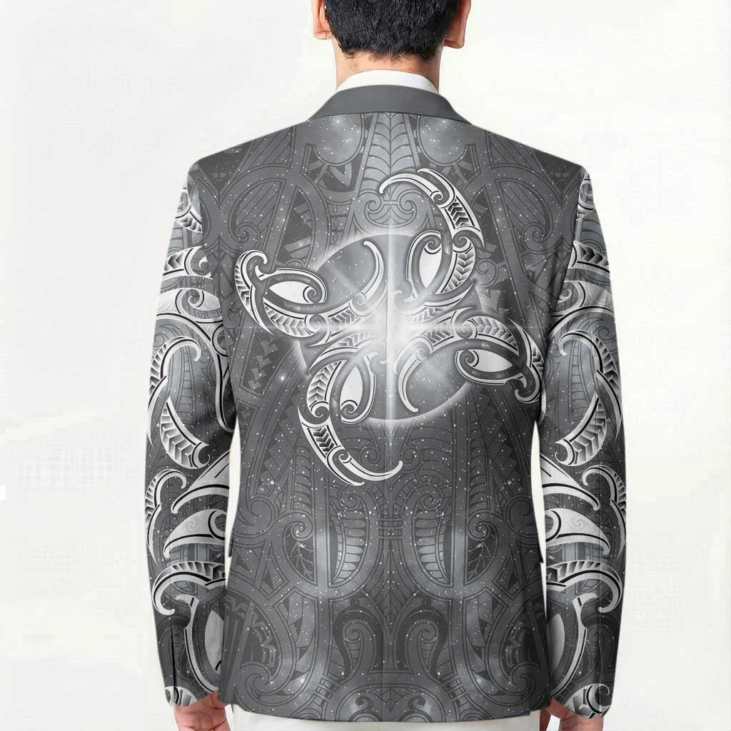 New Zealand Matariki Ururangi Blazer Maori Moko Grey Galaxy