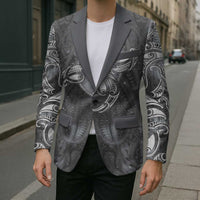 New Zealand Matariki Ururangi Blazer Maori Moko Grey Galaxy