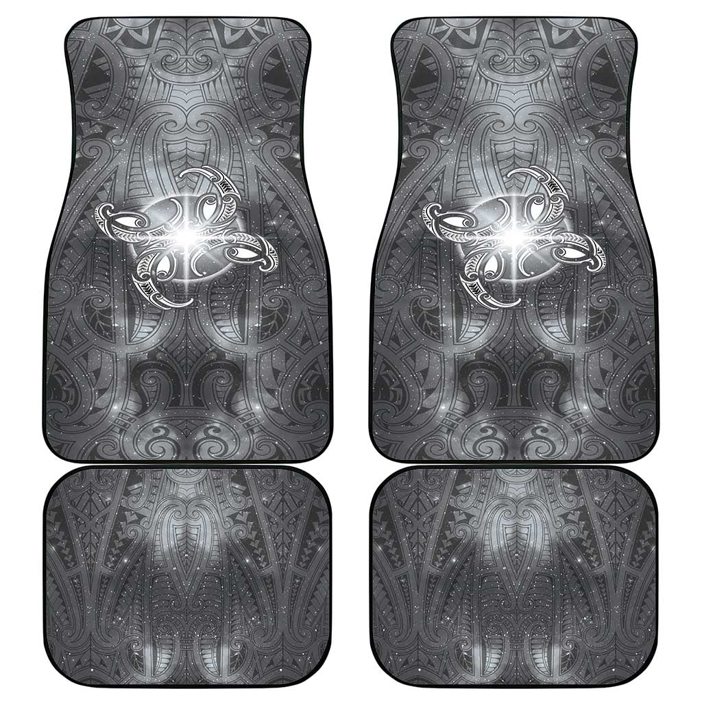 New Zealand Matariki Ururangi Car Mats Maori Moko Grey Galaxy