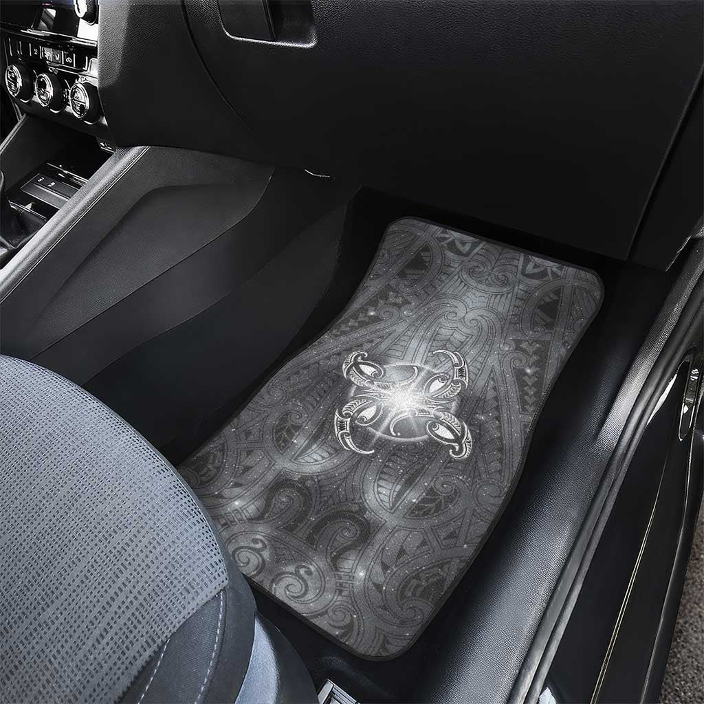 New Zealand Matariki Ururangi Car Mats Maori Moko Grey Galaxy