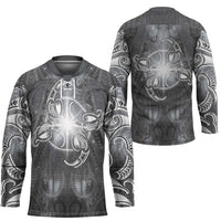 New Zealand Matariki Ururangi Hockey Jersey Maori Moko Grey Galaxy