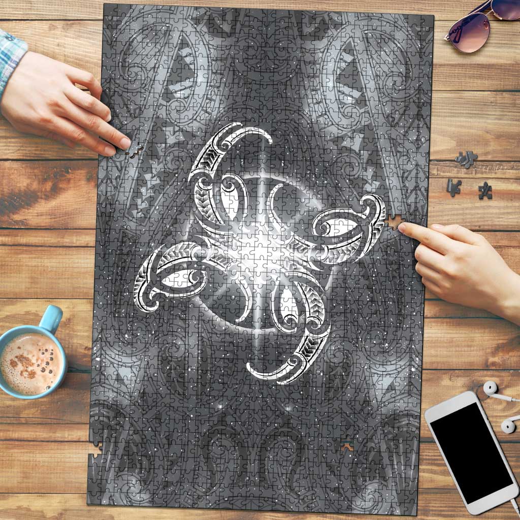 New Zealand Matariki Ururangi Puzzle Maori Moko Grey Galaxy
