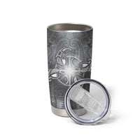New Zealand Matariki Ururangi Tumbler Cup Maori Moko Grey Galaxy