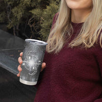 New Zealand Matariki Ururangi Tumbler Cup Maori Moko Grey Galaxy