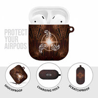 New Zealand Matariki Tupuanuku AirPods Case Maori Moko Brown Galaxy