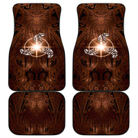 New Zealand Matariki Tupuanuku Car Mats Maori Moko Brown Galaxy