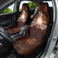 New Zealand Matariki Tupuanuku Car Seat Cover Maori Moko Brown Galaxy