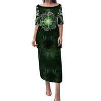 New Zealand Matariki Tupuarangi Puletasi Maori Moko Green Galaxy
