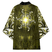 New Zealand Matariki Hiwaiterangi Kimono Maori Moko Yellow Galaxy