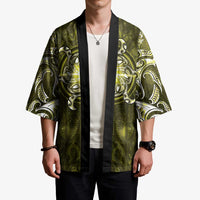 New Zealand Matariki Hiwaiterangi Kimono Maori Moko Yellow Galaxy