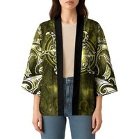 New Zealand Matariki Hiwaiterangi Kimono Maori Moko Yellow Galaxy