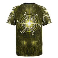 New Zealand Matariki Hiwaiterangi Rugby Jersey Maori Moko Yellow Galaxy