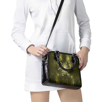 New Zealand Matariki Hiwaiterangi Shoulder Handbag Maori Moko Yellow Galaxy LT05 - Polynesian Pride