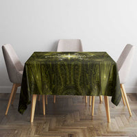 New Zealand Matariki Hiwaiterangi Tablecloth Maori Moko Yellow Galaxy
