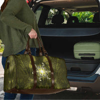 New Zealand Matariki Hiwaiterangi Travel Bag Maori Moko Yellow Galaxy LT05 - Polynesian Pride