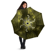 New Zealand Matariki Hiwaiterangi Umbrella Maori Moko Yellow Galaxy