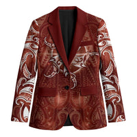 New Zealand Matariki Pohutukawa Blazer Maori Moko Red Galaxy