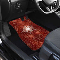 New Zealand Matariki Pohutukawa Car Mats Maori Moko Red Galaxy