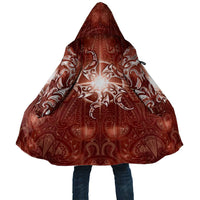 New Zealand Matariki Pohutukawa Cloak Maori Moko Red Galaxy