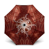 New Zealand Matariki Pohutukawa Umbrella Maori Moko Red Galaxy