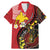 Papua New Guinea And Australia Aboriginal Family Matching Mermaid Dress and Hawaiian Shirt Bird Of Paradise And Kangaroo Together
