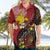 Papua New Guinea And Australia Aboriginal Hawaiian Shirt Bird Of Paradise And Kangaroo Together