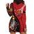 Papua New Guinea And Australia Aboriginal Hoodie Dress Bird Of Paradise And Kangaroo Together