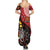 Papua New Guinea And Australia Aboriginal Summer Maxi Dress Bird Of Paradise And Kangaroo Together