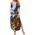 Samoa And Australia Together Family Matching Summer Maxi Dress and Hawaiian Shirt Aboriginal Mix Polynesian