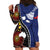 Samoa And Australia Together Hoodie Dress Aboriginal Mix Polynesian