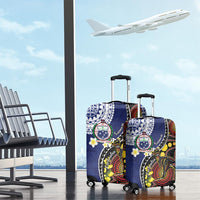 Samoa And Australia Together Luggage Cover Aboriginal Mix Polynesian LT05 - Polynesian Pride